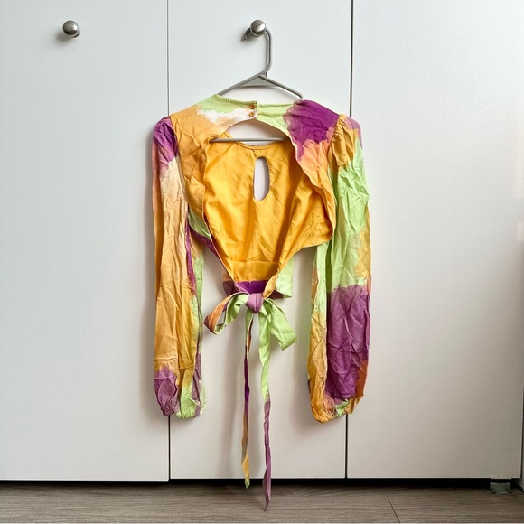 The Wolf Gang Levisa Key Hole Open Back Top NWT - Picture 12 of 15